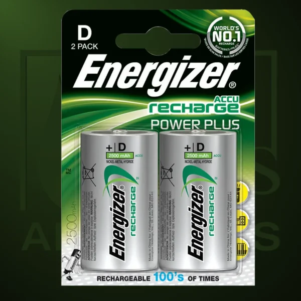 Pila Energizer - Power Plus Recargable HR20 2500MAH D x 2 - Imagen Web de Ancargas ©