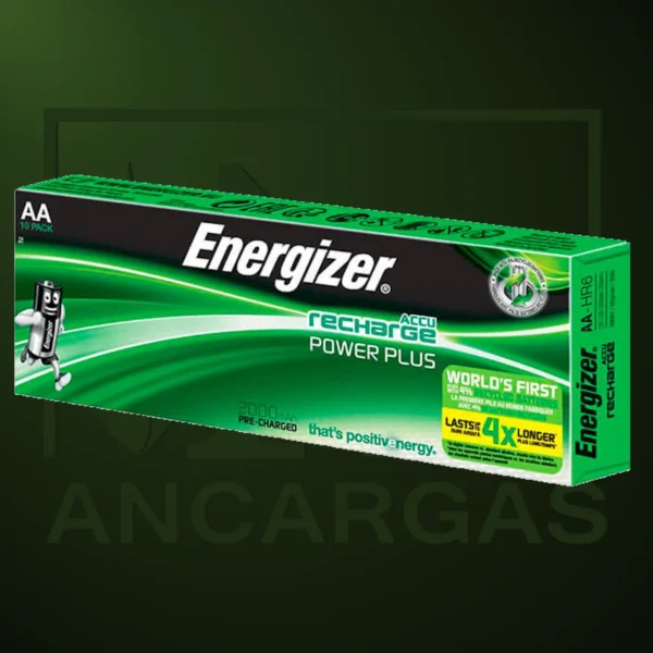 Pila Energizer - Power Plus Recargable Pack HR6 2000MAH AA x 10 - Imagen Web de Ancargas ©