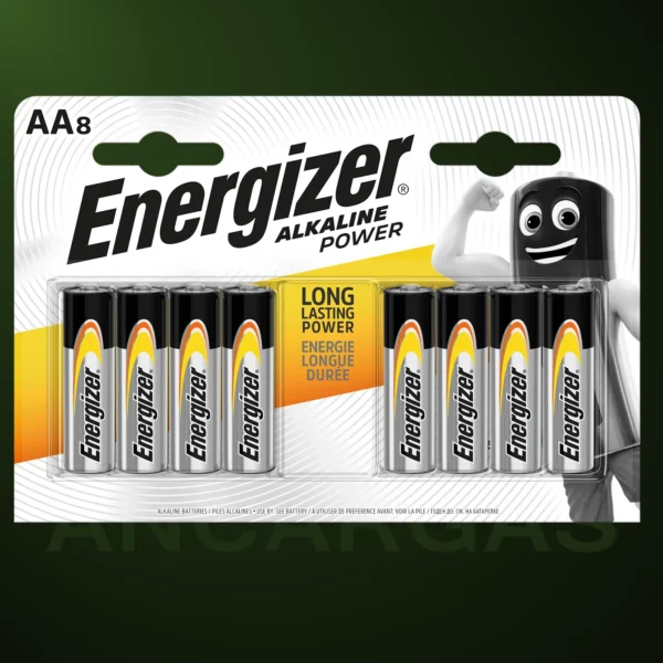 Pilas Energizer Alcaline Power 8xAA - Imagen Web de Ancargas ©