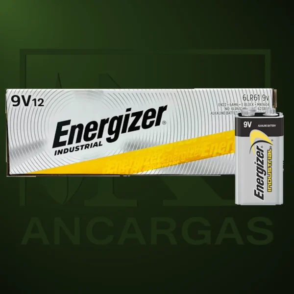 Pila Energizer Industrial 9V 6LR61 x 1 - Imagen Web de Ancargas ©