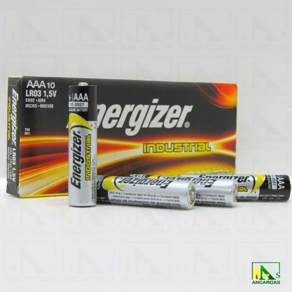 Pila Energizer Industrial AAA LR03 x 10 - Imagen Web de Ancargas ©
