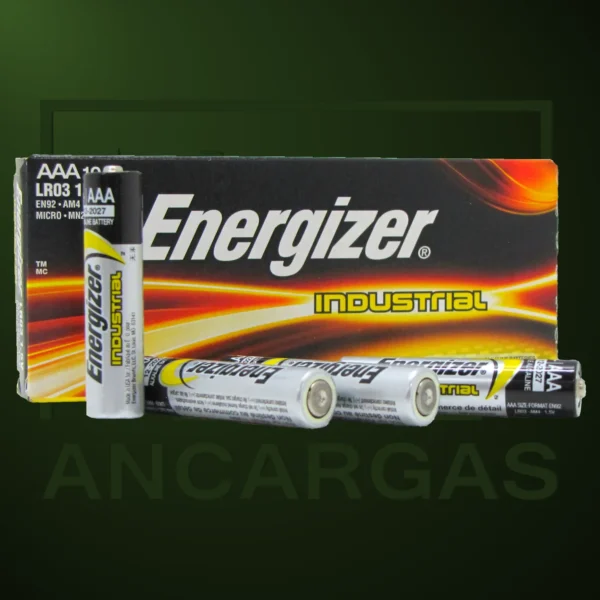 Pila Energizer Industrial AAA LR03 x 10 - Imagen Web de Ancargas ©