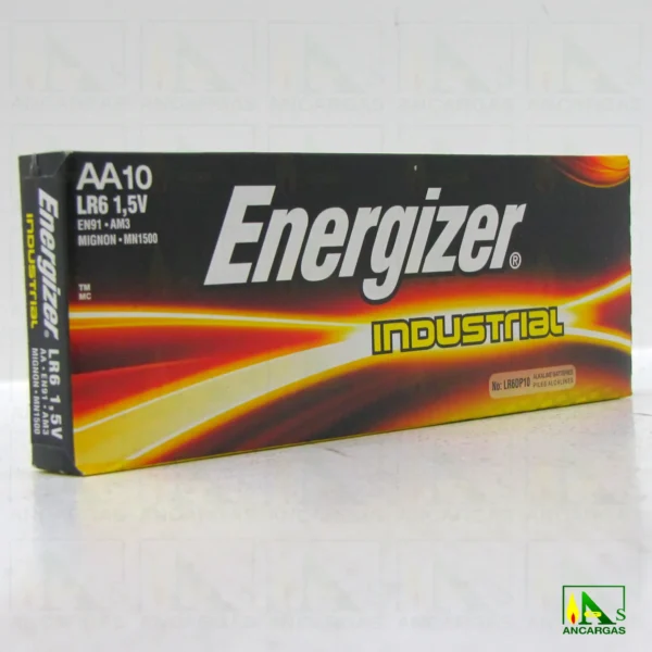 Pila Energizer Industrial AA LR06 x 10 - Imagen Web de Ancargas ©
