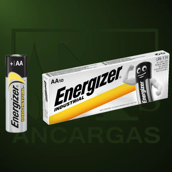 Pila Energizer Industrial AA LR06 x 10 - Imagen Web de Ancargas ©