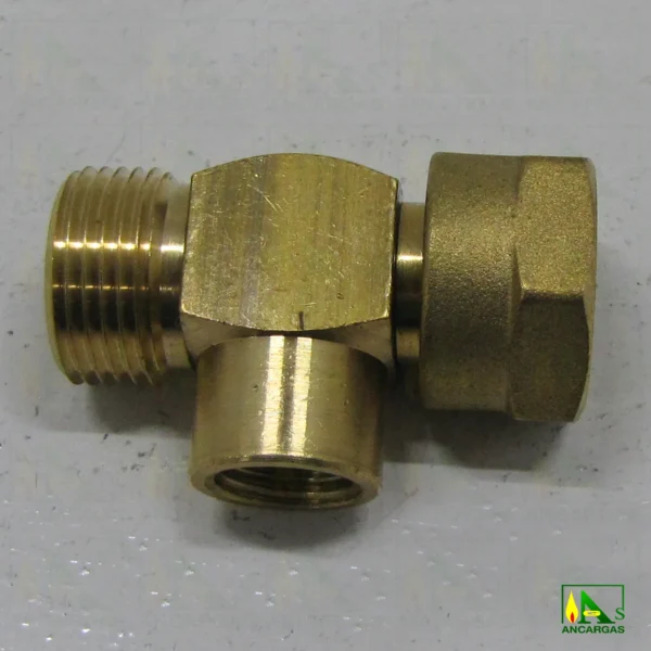 Racor enlace en T de tuerca 20x150 a H1-4 y M20x150 - Imagen Web de Ancargas ©