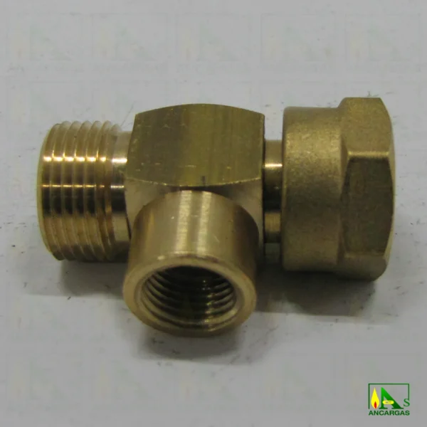 Racor enlace en T de tuerca 20x150 a H1-4 y M20x150 - Imagen Web de Ancargas ©