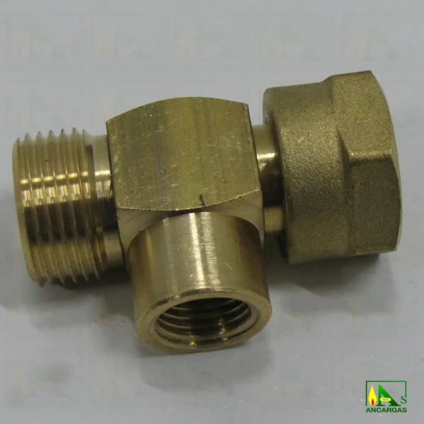 Racor enlace en T de tuerca 20x150 a H1-4 y M20x150 - Imagen Web de Ancargas ©