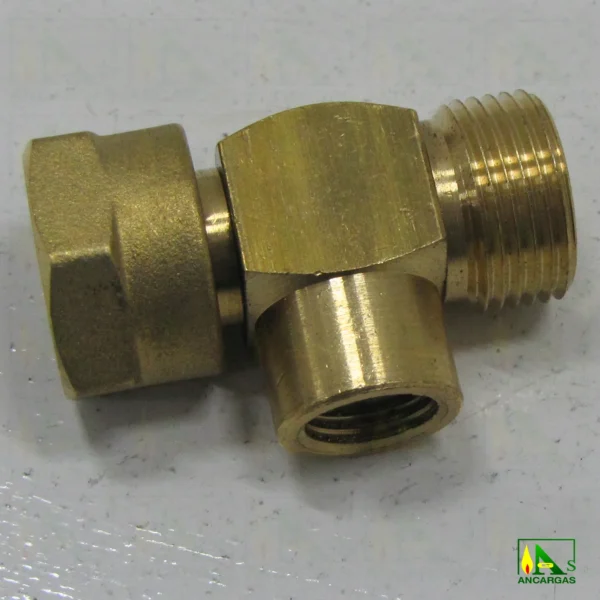 Racor enlace en T de tuerca 20x150 a H1-4 y M20x150 - Imagen Web de Ancargas ©