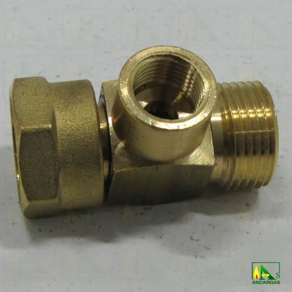 Racor enlace en T de tuerca 20x150 a H1-4 y M20x150 - Imagen Web de Ancargas ©