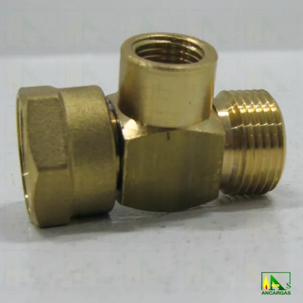 Racor enlace en T de tuerca 20x150 a H1-4 y M20x150 - Imagen Web de Ancargas ©