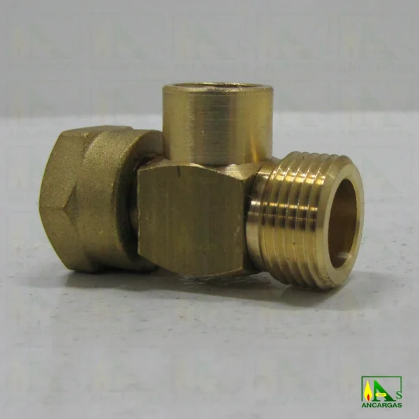 Racor enlace en T de tuerca 20x150 a H1-4 y M20x150 - Imagen Web de Ancargas ©