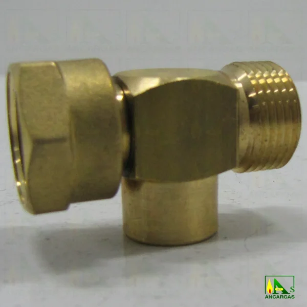 Racor enlace en T de tuerca 20x150 a H1-4 y M20x150 - Imagen Web de Ancargas ©
