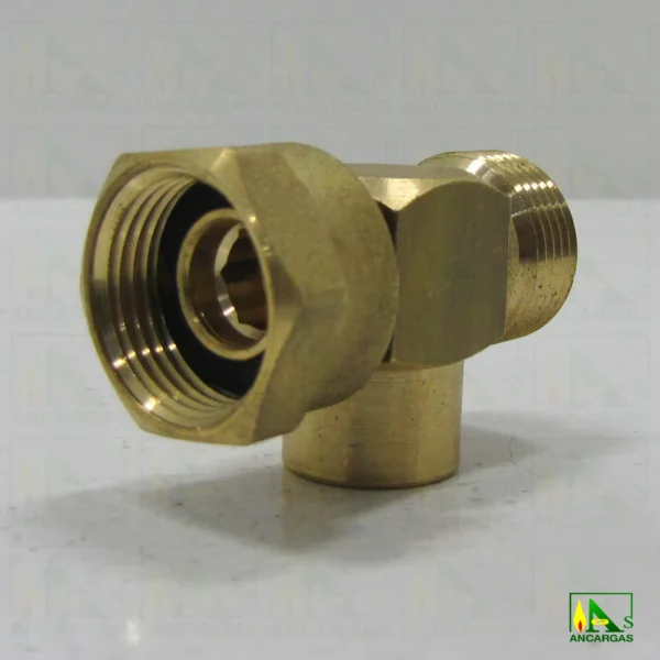 Racor enlace en T de tuerca 20x150 a H1-4 y M20x150 - Imagen Web de Ancargas ©