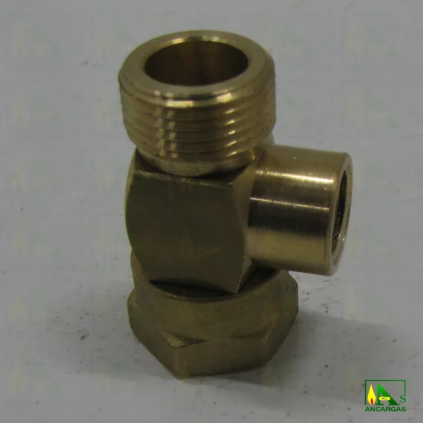Racor enlace en T de tuerca 20x150 a H1-4 y M20x150 - Imagen Web de Ancargas ©
