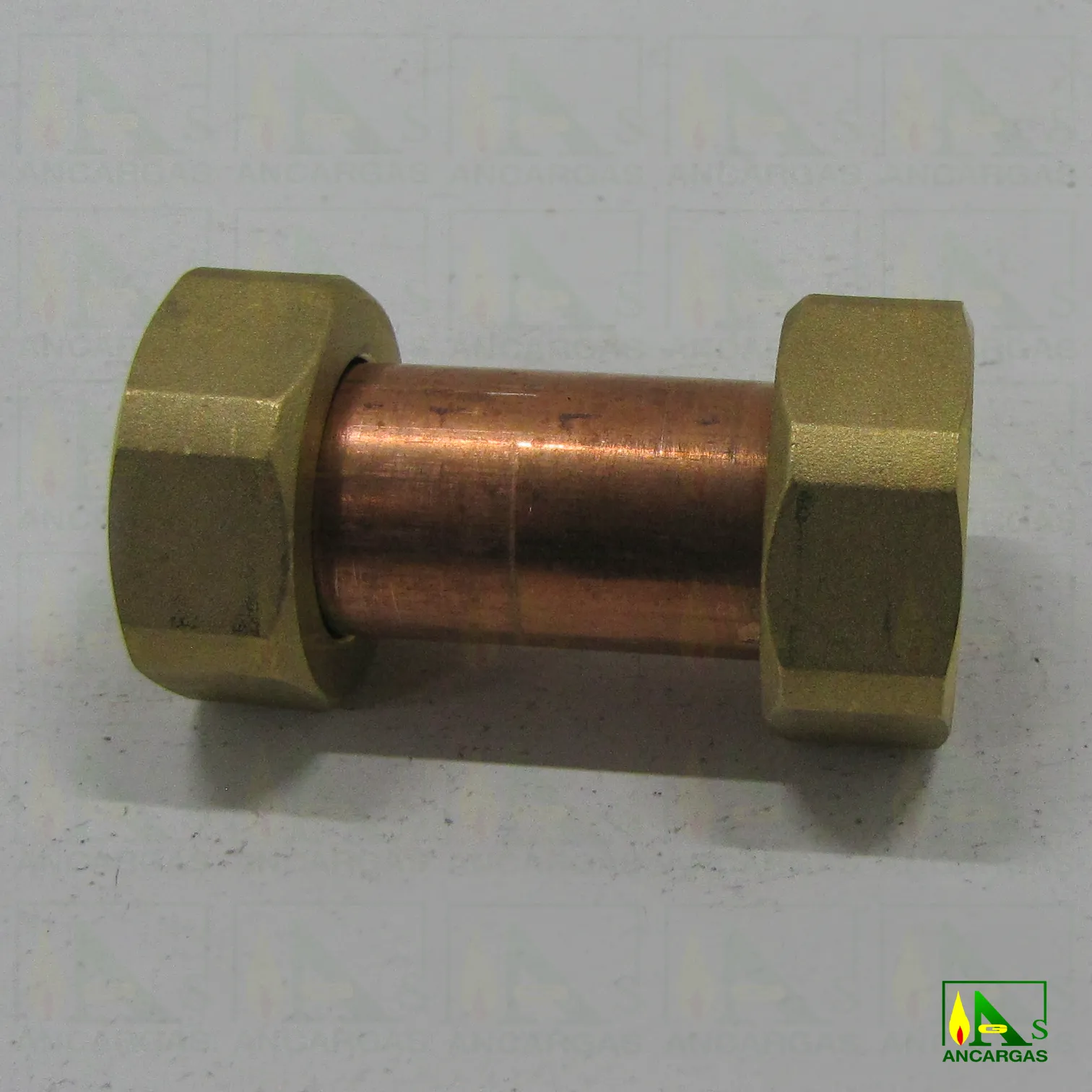 Racor doble tuerca iguales sin precinto - Imagen Web de Ancargas ©