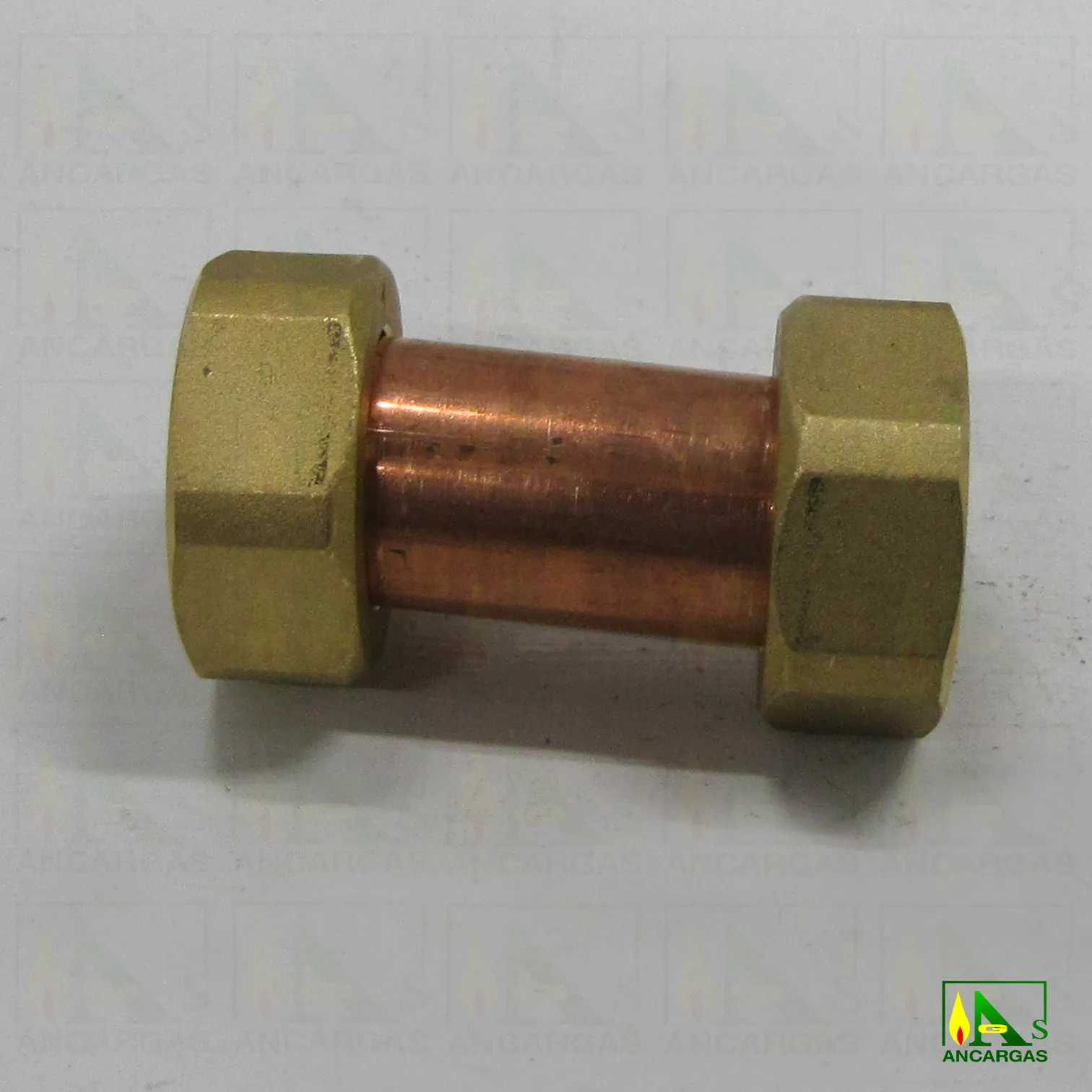 Racor doble tuerca iguales sin precinto - Imagen Web de Ancargas ©