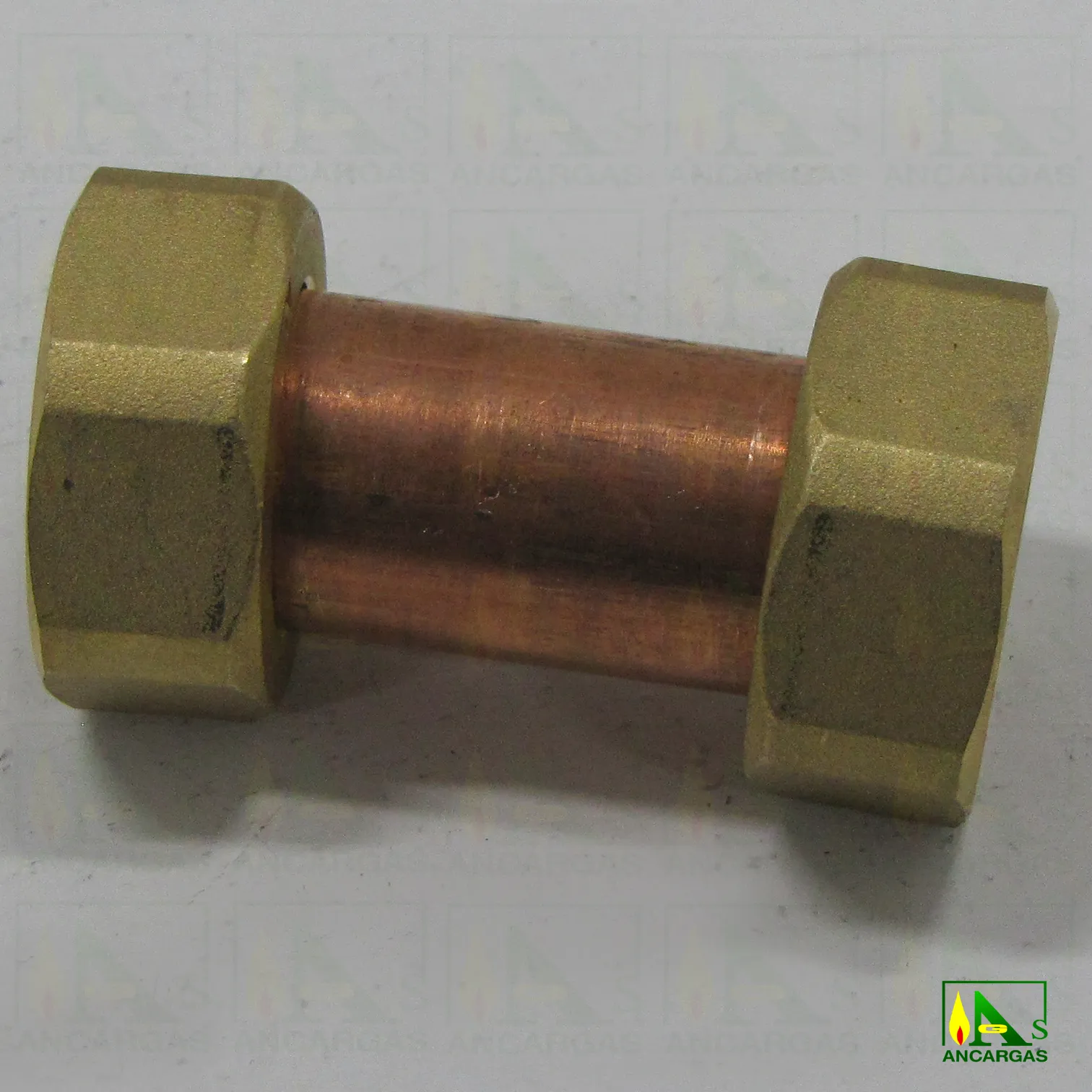 Racor doble tuerca iguales sin precinto - Imagen Web de Ancargas ©