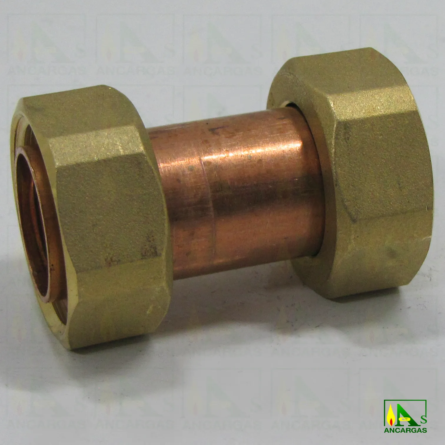 Racor doble tuerca iguales sin precinto - Imagen Web de Ancargas ©