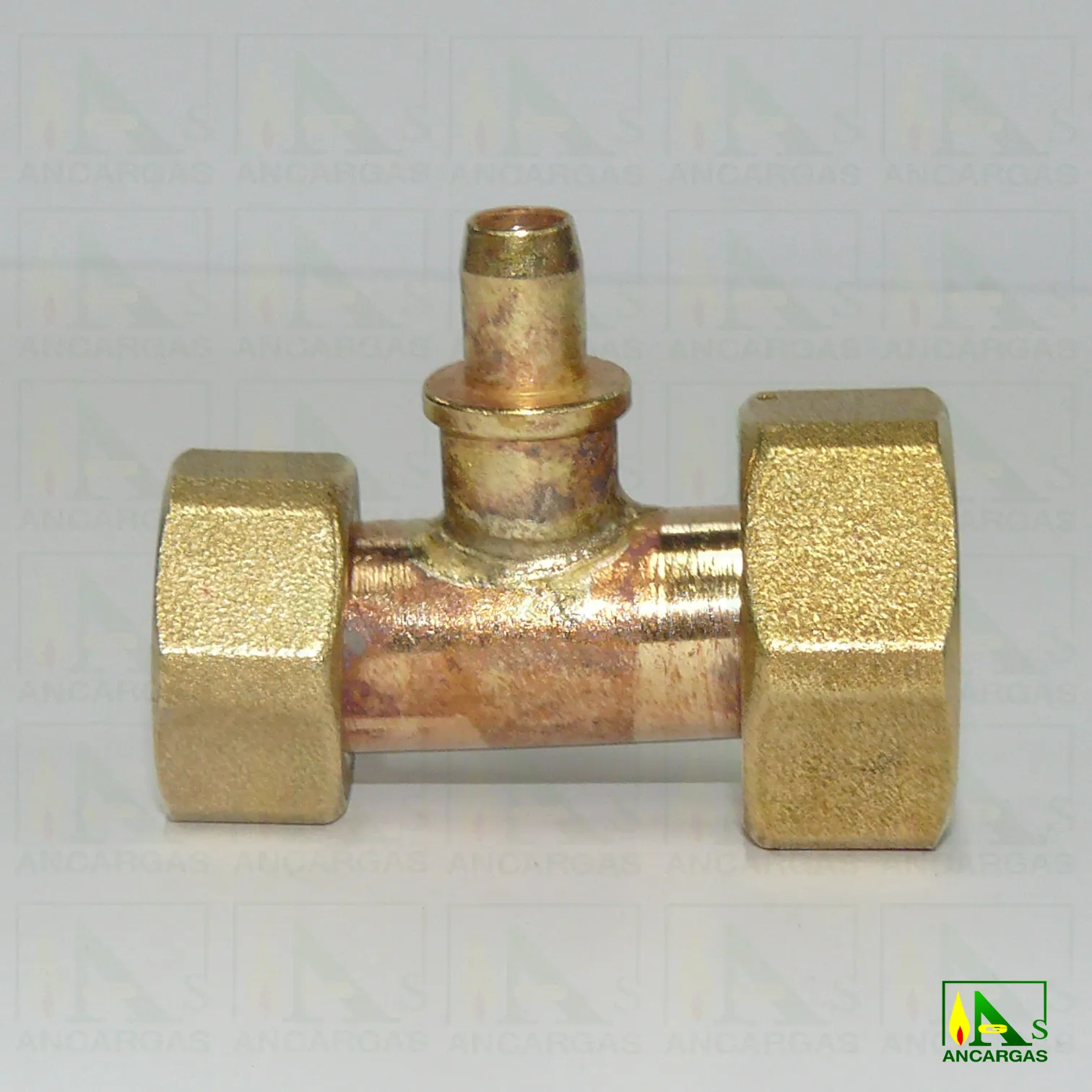 Racor doble tuerca con purgador soldado - Imagen Web de Ancargas ©