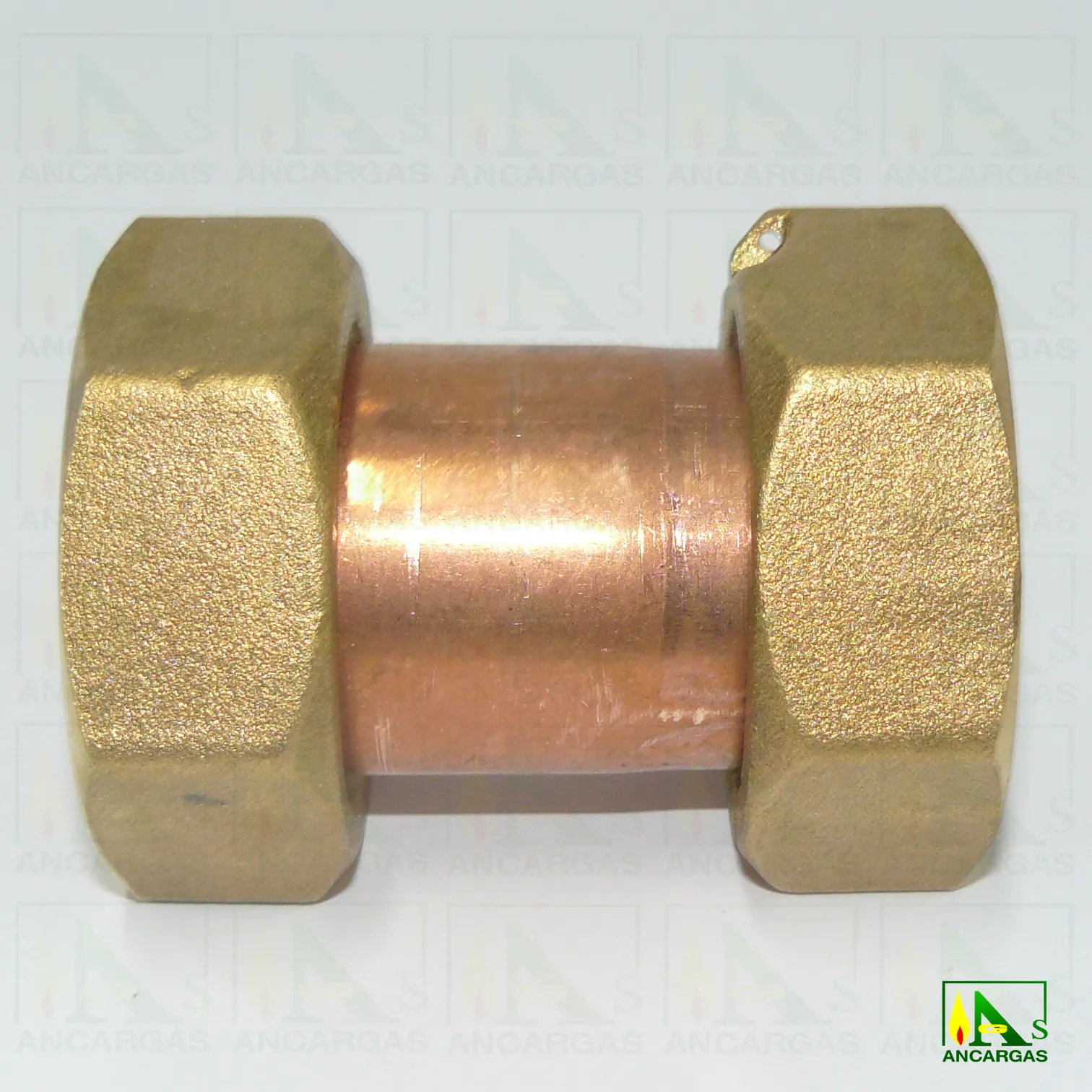 Racor doble tuerca precintable - Imagen Web de Ancargas ©