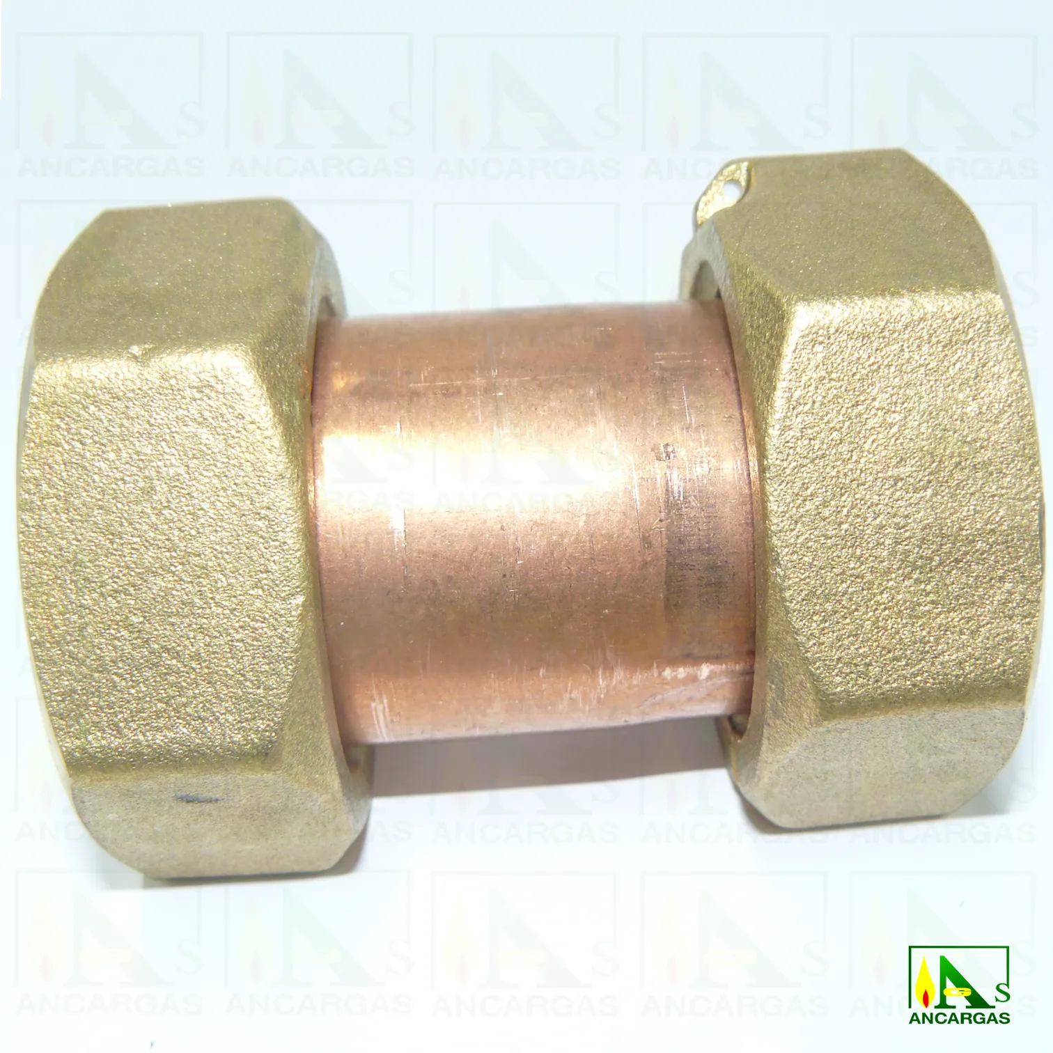 Racor doble tuerca precintable - Imagen Web de Ancargas ©