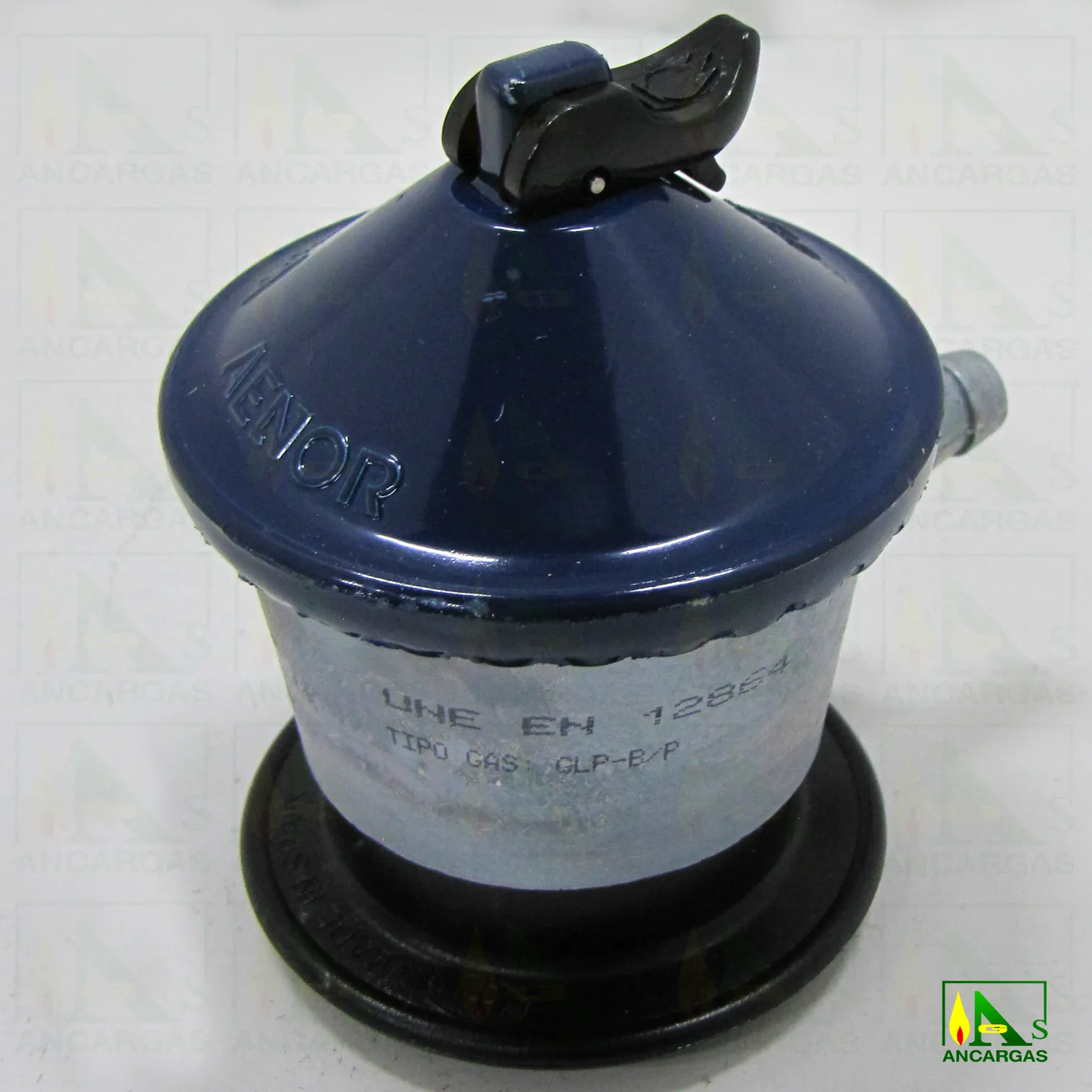 Regulador doméstico Aenor presión salida 50gcm2 - Imagen Web de Ancargas ©