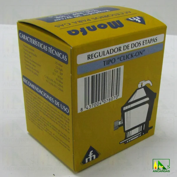 Regulador Doméstico con salida M20x150 - Imagen Web de Ancargas ©