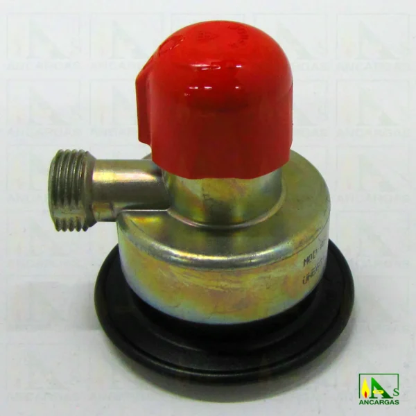 Regulador Adaptador salida libre 1/4 vuelta CABEZA ROJA - Imagen Web de Ancargas ©