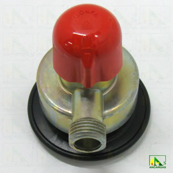 Regulador Adaptador salida libre 1/4 vuelta CABEZA ROJA - Imagen Web de Ancargas ©