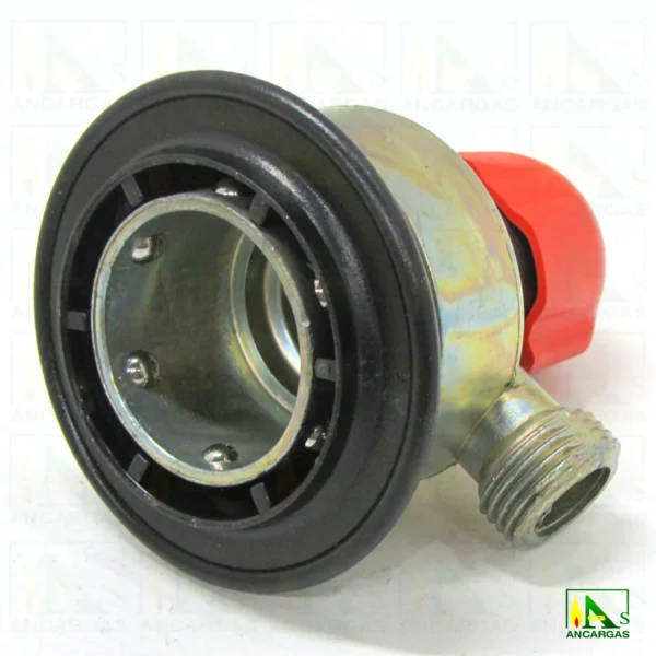 Regulador Adaptador salida libre 1/4 vuelta CABEZA ROJA - Imagen Web de Ancargas ©