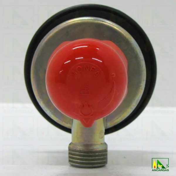 Regulador Adaptador salida libre 1/4 vuelta CABEZA ROJA - Imagen Web de Ancargas ©