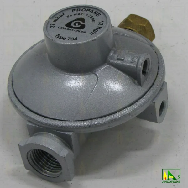 Regulador Reca 12kg 37 mbar - Imagen Web de Ancargas ©