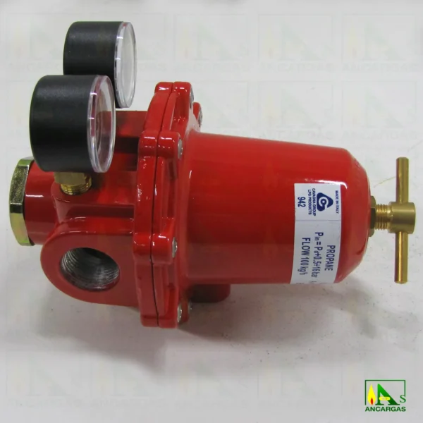 Regulador Reca 100kg con manometros - Imagen Web de Ancargas ©
