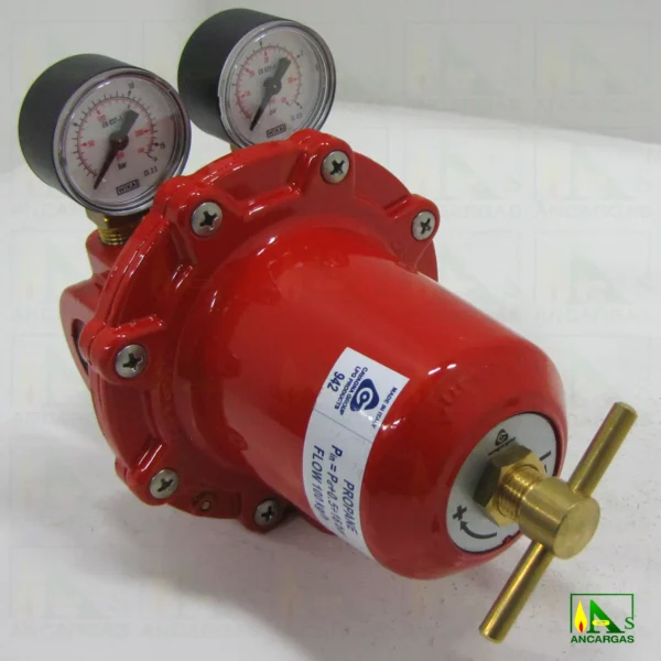 Regulador Reca 100kg con manometros - Imagen Web de Ancargas ©