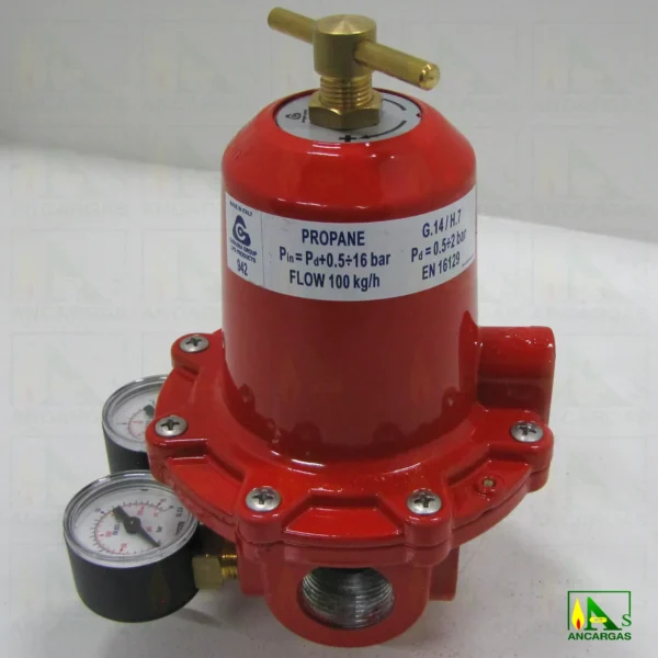 Regulador Reca 100kg con manometros - Imagen Web de Ancargas ©