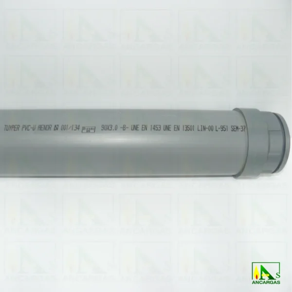 Tubo alargadera de acometida PVC - Imagen Web de Ancargas ©