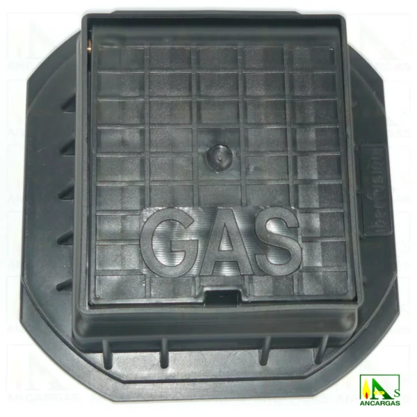 Tapa y marco de polipropileno para acometida de gas - Imagen Web de Ancargas ©