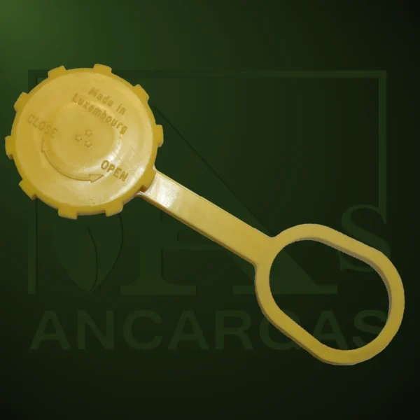 Tapón de plástico para válvula de llenado de boca de carga - Imagen Web de Ancargas ©