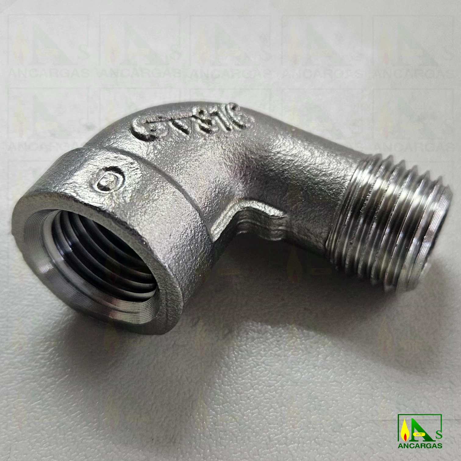 Code de acero inoxidable 316 MxH ¼” PN20 – para multiválvulas - Imagen Web de Ancargas ©
