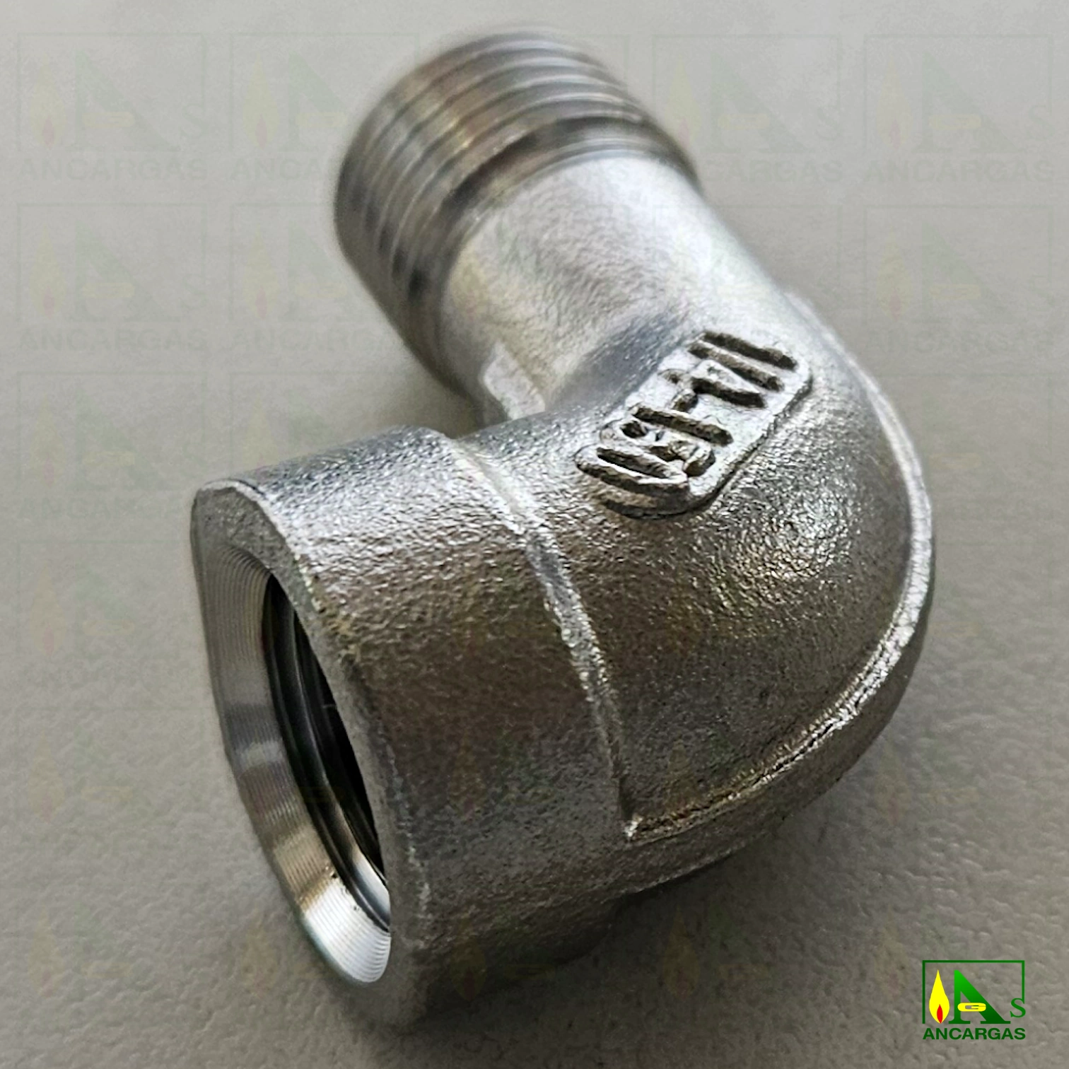 Code de acero inoxidable 316 MxH ¼” PN20 – para multiválvulas - Imagen Web de Ancargas ©