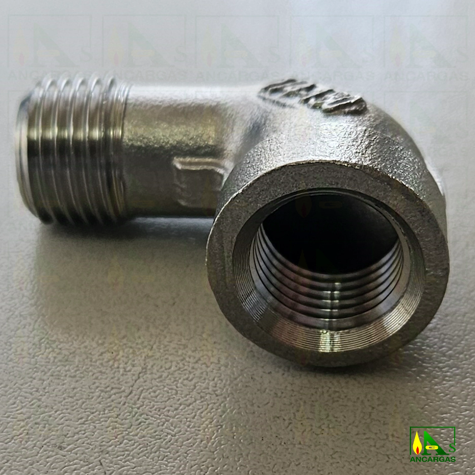 Code de acero inoxidable 316 MxH ¼” PN20 – para multiválvulas - Imagen Web de Ancargas ©