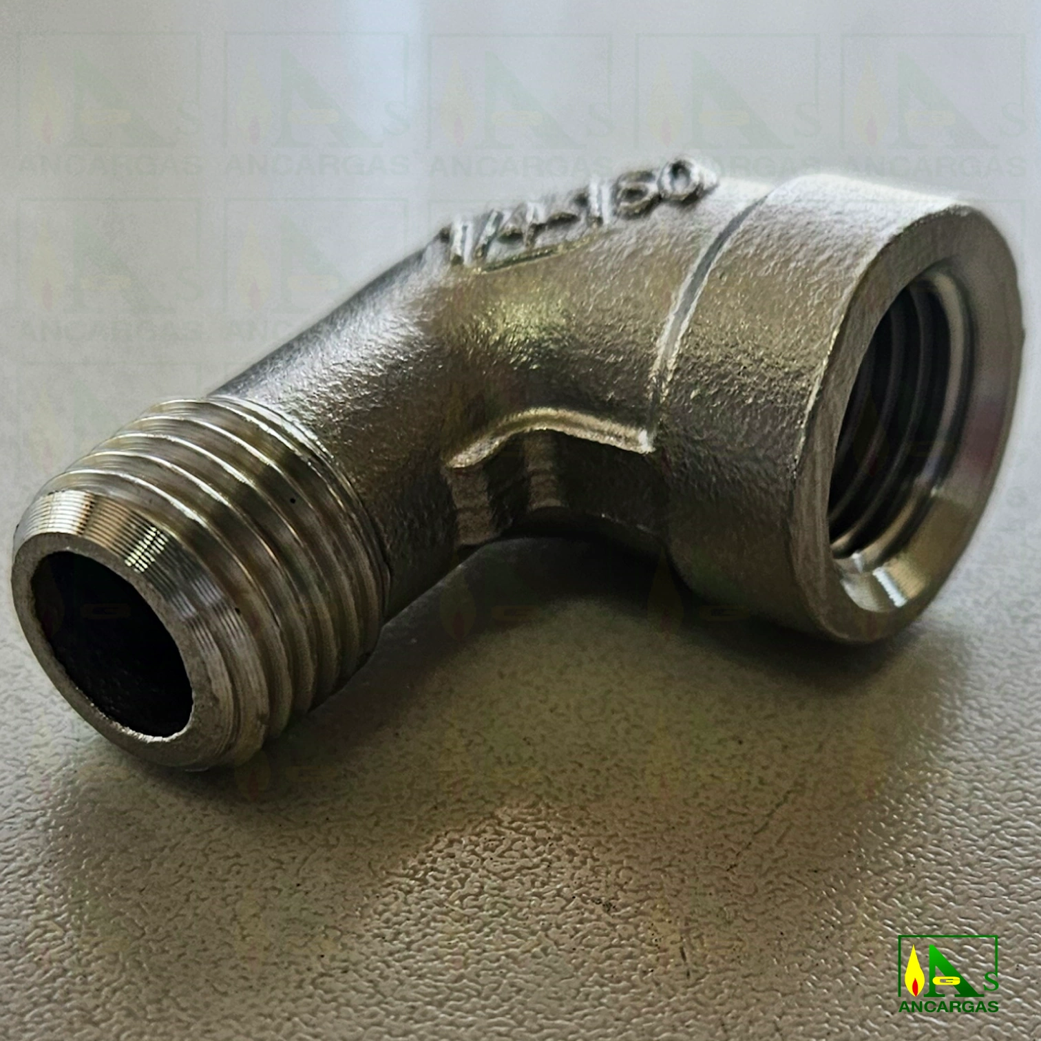 Code de acero inoxidable 316 MxH ¼” PN20 – para multiválvulas - Imagen Web de Ancargas ©