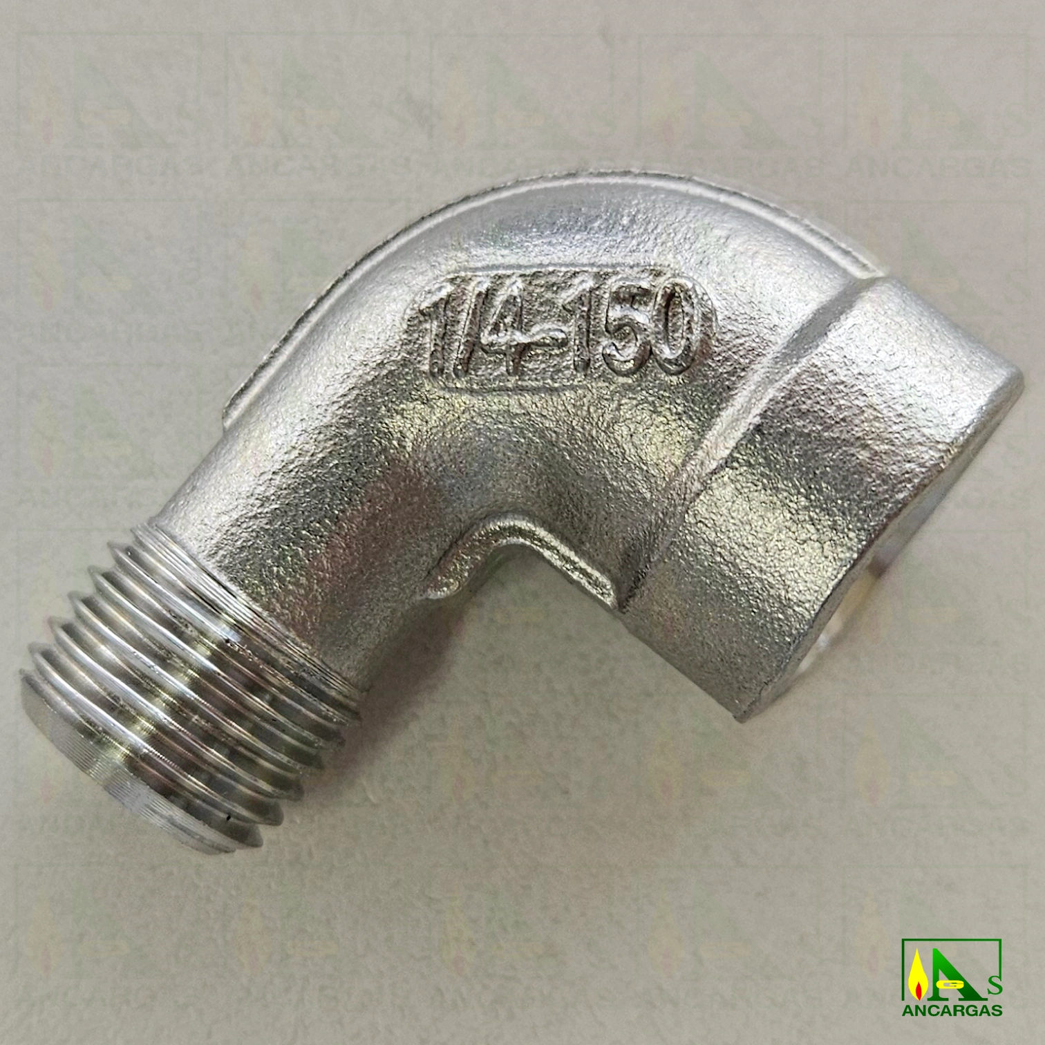 Code de acero inoxidable 316 MxH ¼” PN20 – para multiválvulas - Imagen Web de Ancargas ©